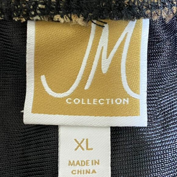 JM Collection Womens Mesh Leopard Print Maxi Skirt Size XL Whimsigoth Grunge - Picture 6 of 11